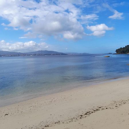 Mirador Do Mar, Encima De La Playa Apartman Moaña Kültér fotó