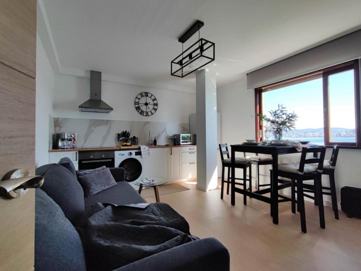 Mirador Do Mar, Encima De La Playa Apartman Moaña Kültér fotó
