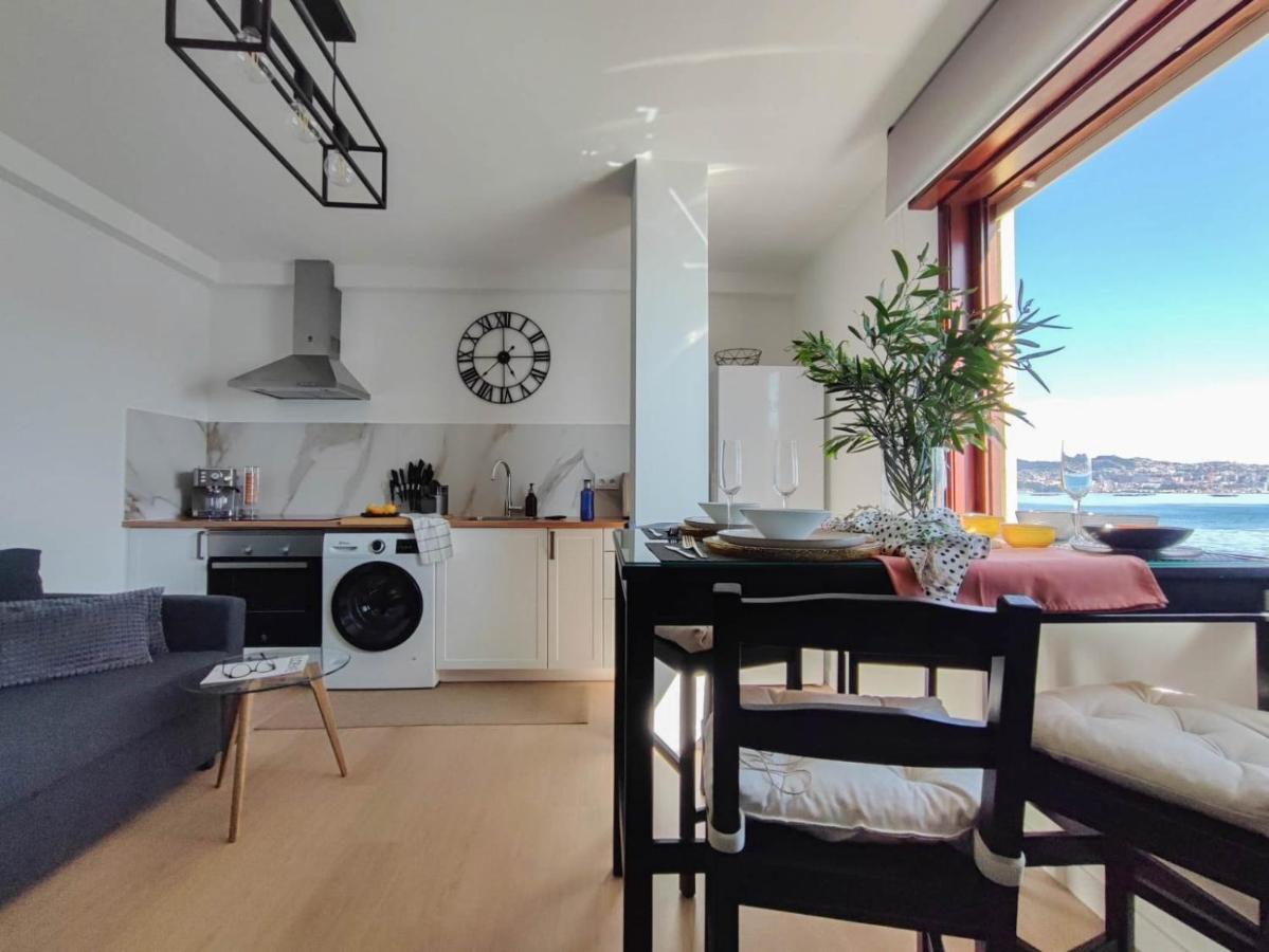 Mirador Do Mar, Encima De La Playa Apartman Moaña Kültér fotó