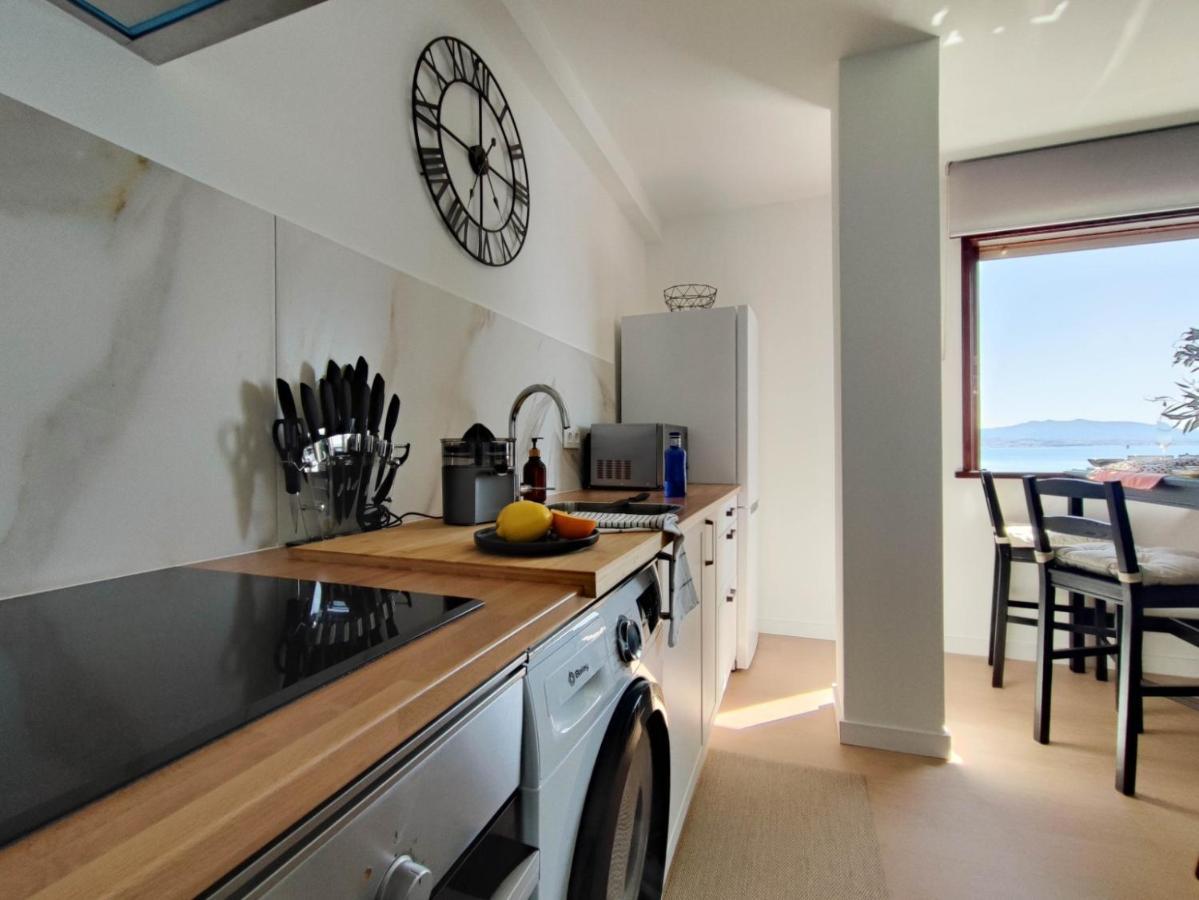 Mirador Do Mar, Encima De La Playa Apartman Moaña Kültér fotó