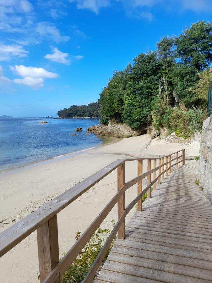 Mirador Do Mar, Encima De La Playa Apartman Moaña Kültér fotó