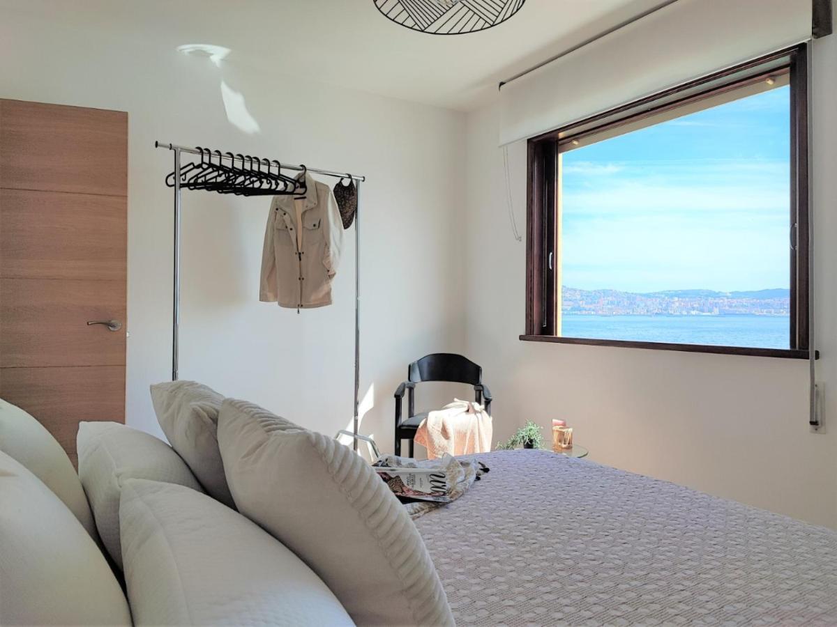 Mirador Do Mar, Encima De La Playa Apartman Moaña Kültér fotó